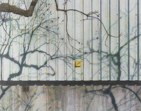 Branch, YUDAI TAKEUCHI, 2025Gesso, Pencil, Watercolor, and Varnish on wood panel91.0 × 116.7 cm