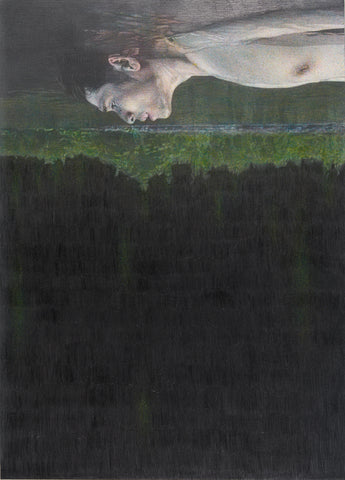 Breathing, YUDAI TAKEUCHI, 2026Gesso, Pencil, Watercolor, and Varnish on wood panel91.0 × 65.2 cm