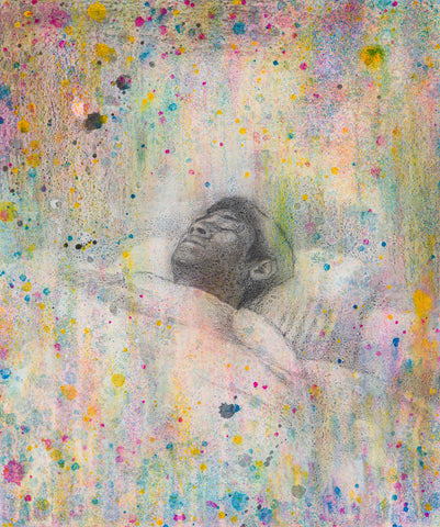 Hypnagogia, YUDAI TAKEUCHI, 2026Gesso, Pencil, Watercolor, and Varnish on wood panel45.5 × 38.0 cm