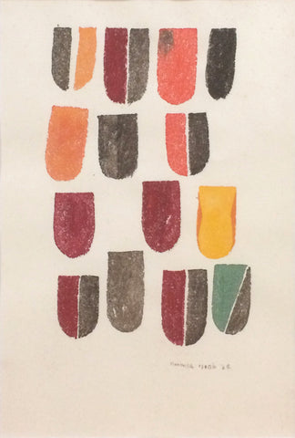 Patch, YOSHIOKA ISOBE, 1964Watercolor on paper37.0 × 25.0 cm