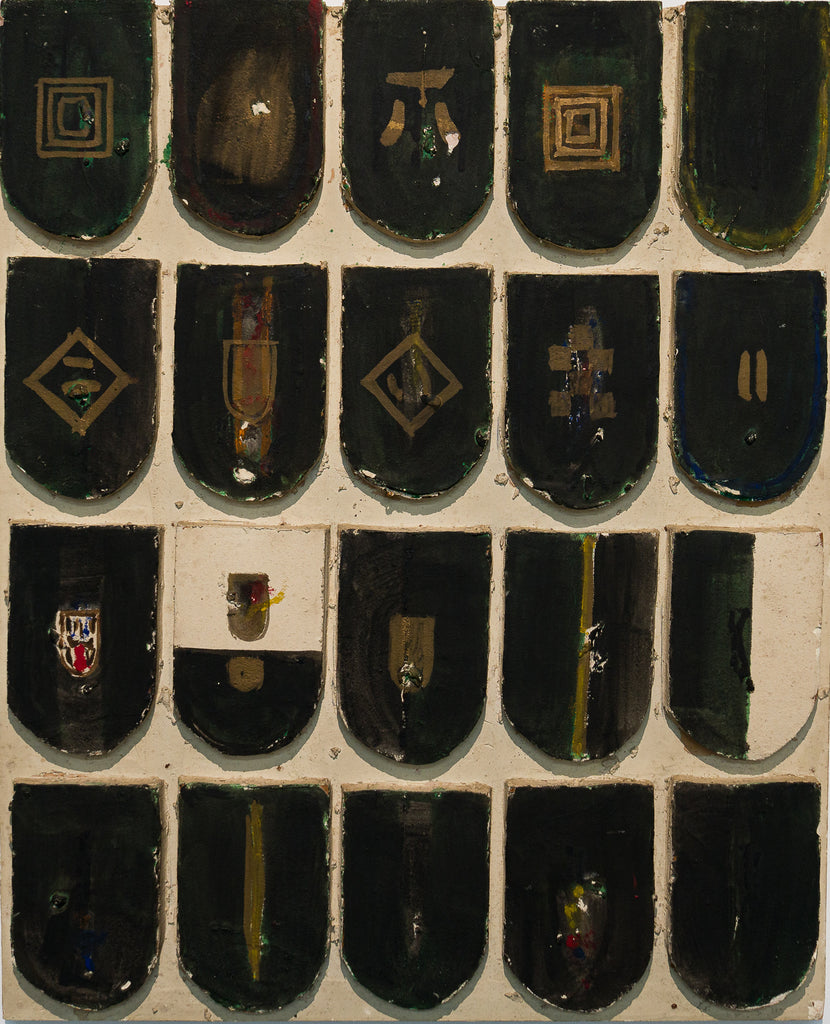 Work '62, YUKIHISA ISOBE, 1962Wood, Marble powder and oil on board73.3 × 60.5 × 5.2 cm