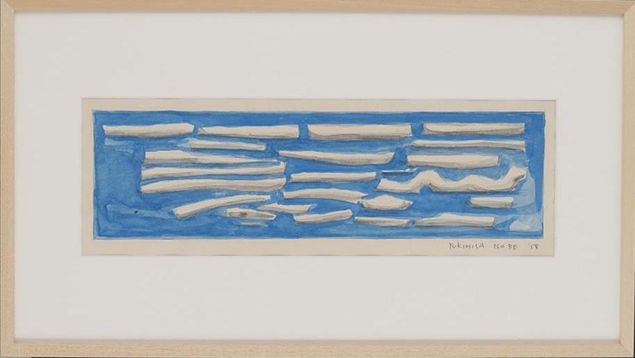 Work, YOSHIOKA ISOBE, 1959Water color and pencil on board26.0 × 54.5 cm