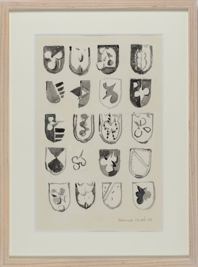 WORK 65, YUKIHISA ISOBE, 1965Drawing on paper33.5 × 22.0 cm