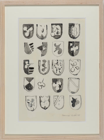 WORK 65, YUKIHISA ISOBE, 1965Drawing on paper33.5 × 22.0 cm