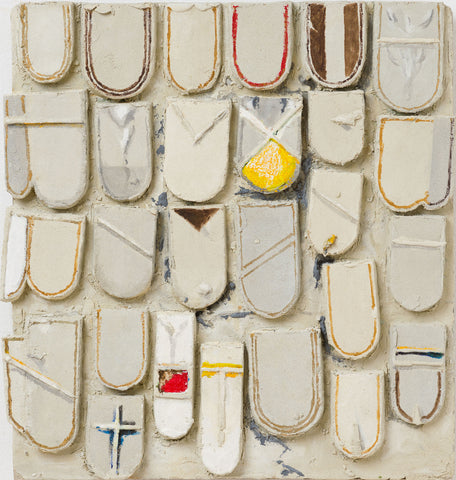 WORK '64, YUKIHISA ISOBE, 1964Oil and plaster on board46.0 × 44.0 cm