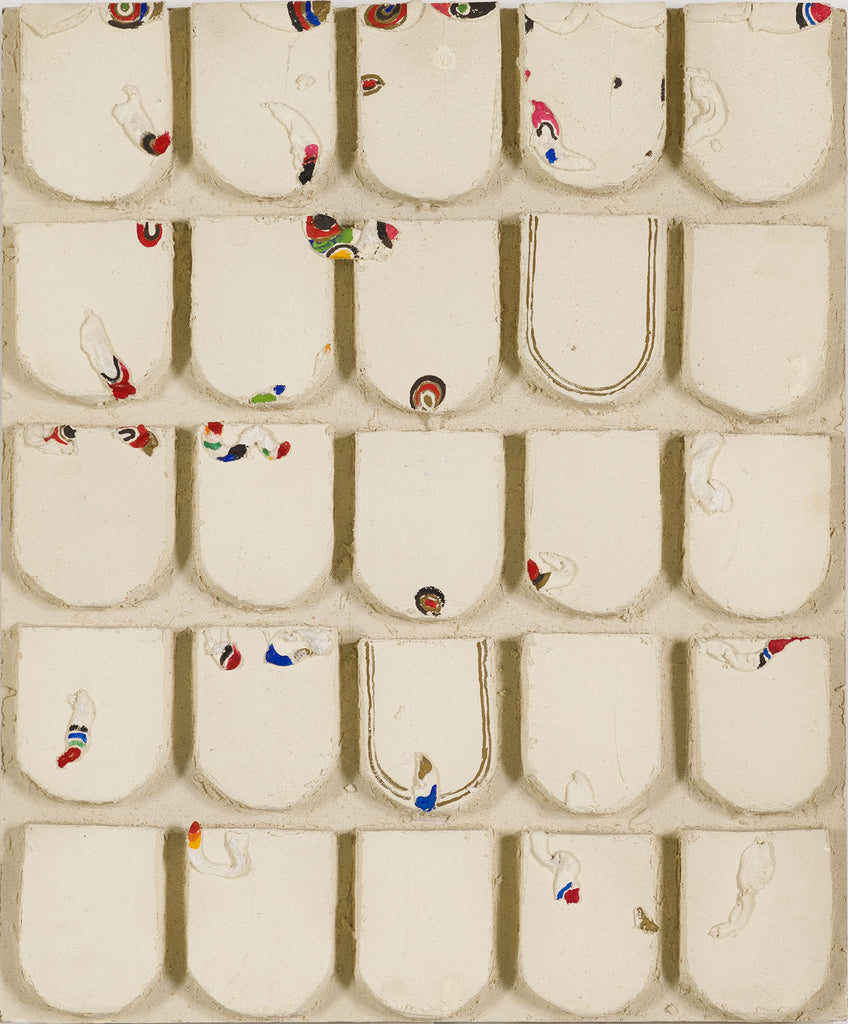 WORK '65-35, YUKIHISA ISOBE, 1965Oil and plaster on board72.5 × 60.0 cm
