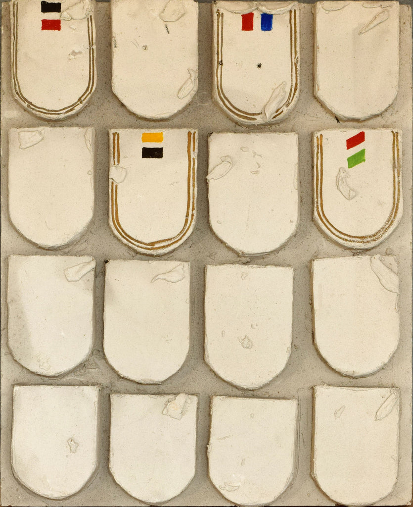 WORK '63-62, YUKIHISA ISOBE, 1964Oil and plaster on board65.0 × 53.0 cm