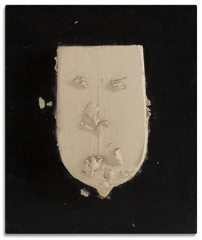 Work, YUKIHISA ISOBE, 1963Marble powder and cloth on board45.5 × 37.8 cm