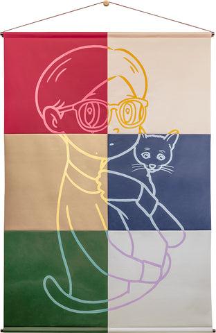 eyewater ver.morokoshi 2026/washi, YUYA HASHIZUME, 2026Acrylic on Japanese paper (naoron by onao)250.0 × 180.0 cm