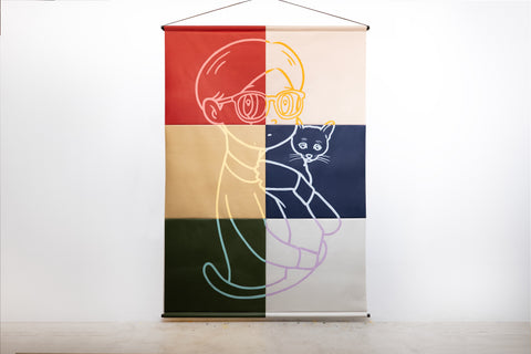 eyewater ver.morokoshi 2026/washi, YUYA HASHIZUME, 2026Acrylic on Japanese paper (naoron by onao)250.0 × 180.0 cm