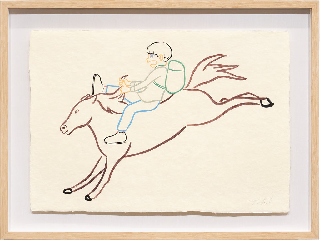 Horse, YUYA HASHIZUME, 2026Acrylic on Japanese paper49.0 × 34.0 cm