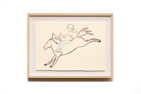 Horse, YUYA HASHIZUME, 2026Acrylic on Japanese paper49.0 × 34.0 cm