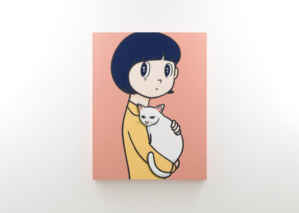 eyewater animal ver.white cat_2024 Macau, YUYA HASHIZUME, 2024Acrylic on canvas116.7 × 91.0 cm