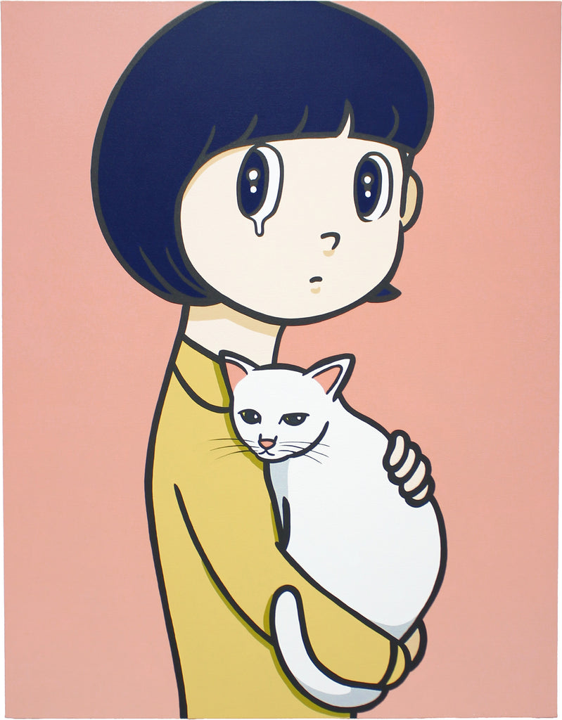 eyewater animal ver.white cat_2024 Macau, YUYA HASHIZUME, 2024Acrylic on canvas116.7 × 91.0 cm