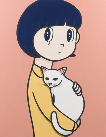 eyewater animal ver.white cat_2024 Macau, YUYA HASHIZUME, 2024Acrylic on canvas116.7 × 91.0 cm