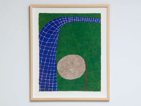 Untitled 2009-40, NOBUKO WATABIKI, Panel, Japanese Paper, Oil pastel55.5 × 44.4cm