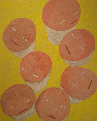 One Will of Individuals, NOBUKO WATABIKI, 2006Panel, Japanese Paper, Oil pastel100.0 × 80.3cm