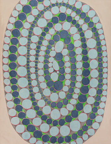 Round and Round, NOBUKO WATABIKI, 2022Panel, Canvas, Acrylic150.0 × 115.0cm