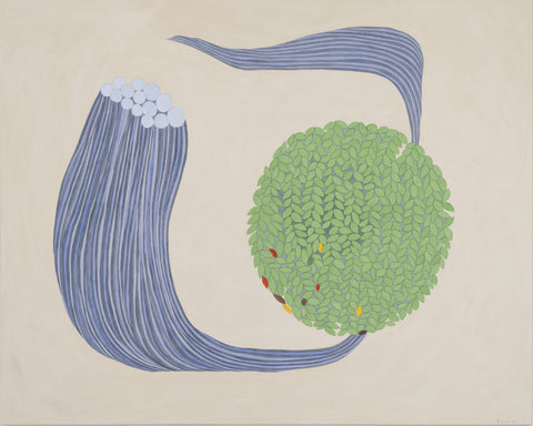 Man and Plants, NOBUKO WATABIKI, 2023Acrylic on canvas120.0 × 150.0 cm