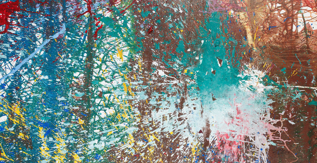 Untitled SHIM-41, SHOZO SHIMAMOTO, 2009Panel, Canvas, Acrylic, Glass, Shimamoto Lab Certificate102.0 × 203.3cm