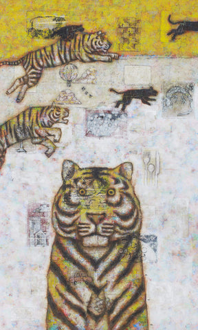 Summon Tiger, YUJI KANAMARU, 2016Mixedmedia on board162.0 × 97.0cm