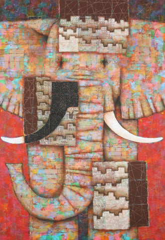MADO -Elephant, YUJI KANAMARU, 2022Acrylic and mineral pigments on board162.0 × 112.0 cm