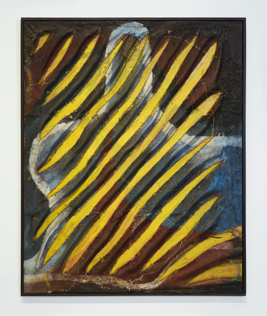 Work 130934, TSUYOSHI MAEKAWA, 1964Oil, burlap on canvas162.5 × 130.5cm