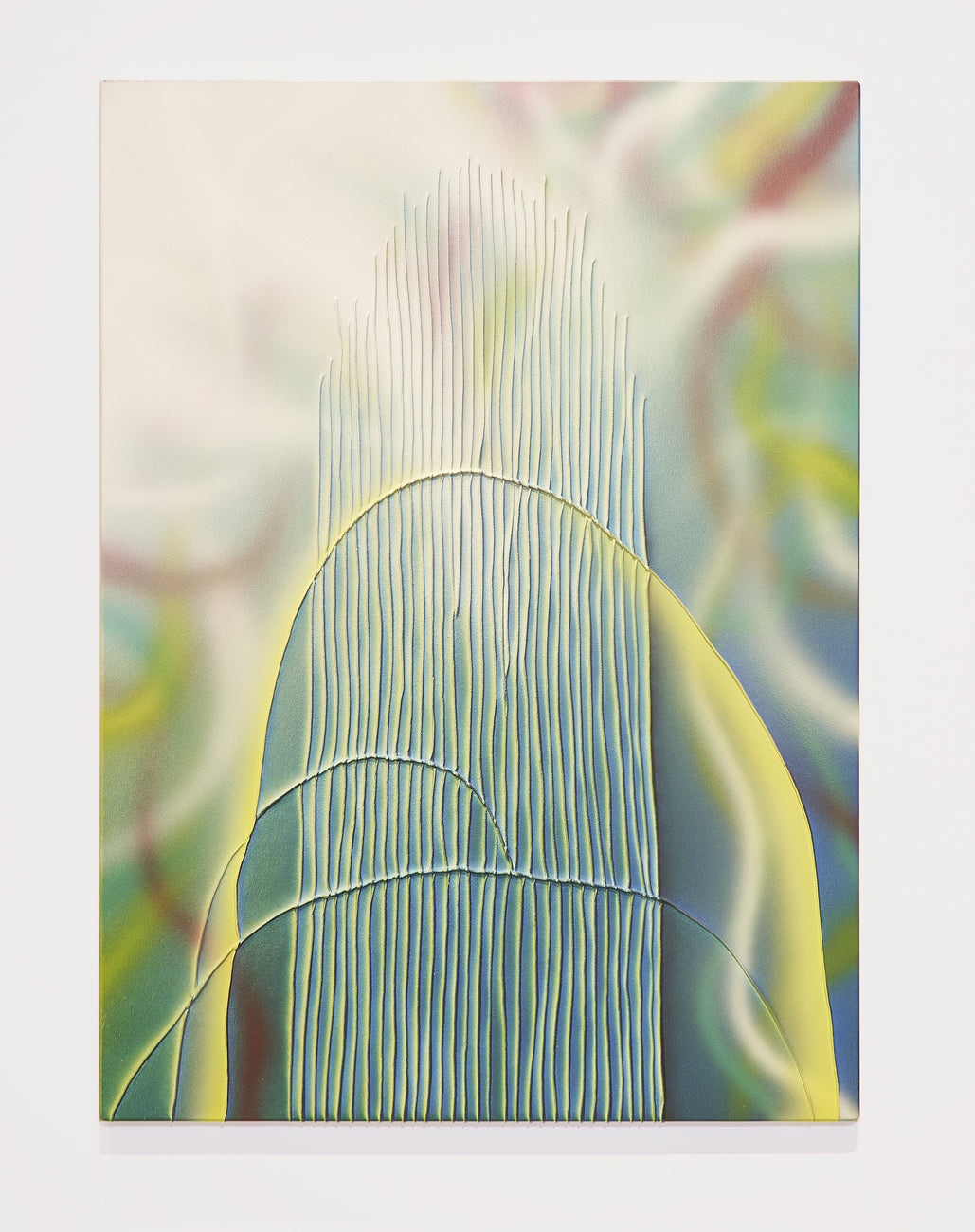 无标题 080105, TSUYOSHI MAEKAWA, 2008Acrylic on sewn burlap73.0 × 53.0cm
