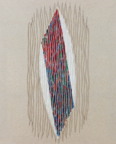 无标题 170397, TSUYOSHI MAEKAWA, 2002Acrylic, sewing on cotton cloth100.5 × 80.0cm