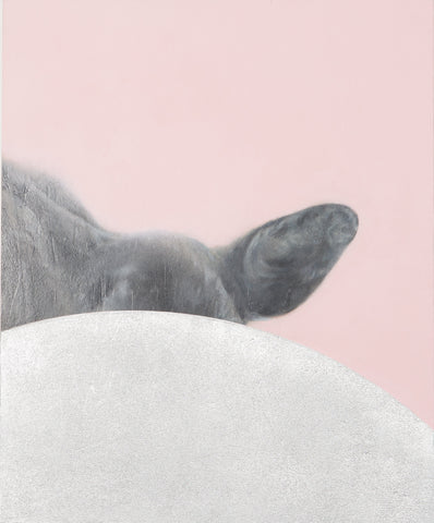 Deer in the noise world 1, YOSHIAKI NAKAMURA, 2023Acrylic on canvas, panel60.7 × 50.0 cm
