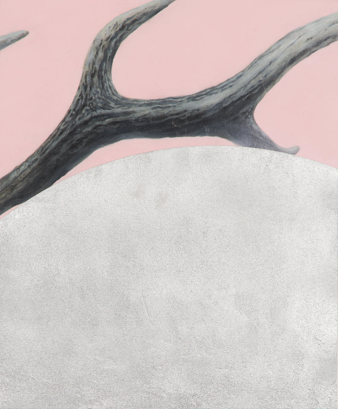 Deer in the noise world 2, YOSHIAKI NAKAMURA, 2023Acrylic on canvas, panel60.7 × 50.0 cm