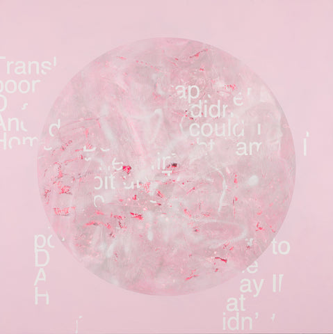 Ambiguous words on the moon in the water 6, YOSHIAKI NAKAMURA, 2023Acrylic on canvas, panel130.3 × 130.3 cm