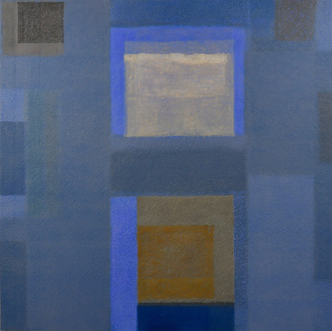 IN GRAY BLUE Feb '18, KATSUYOSHI INOKUMA, 2018Panel, Paper, Acrylic, Coffee Powder145.5 × 145.5cm