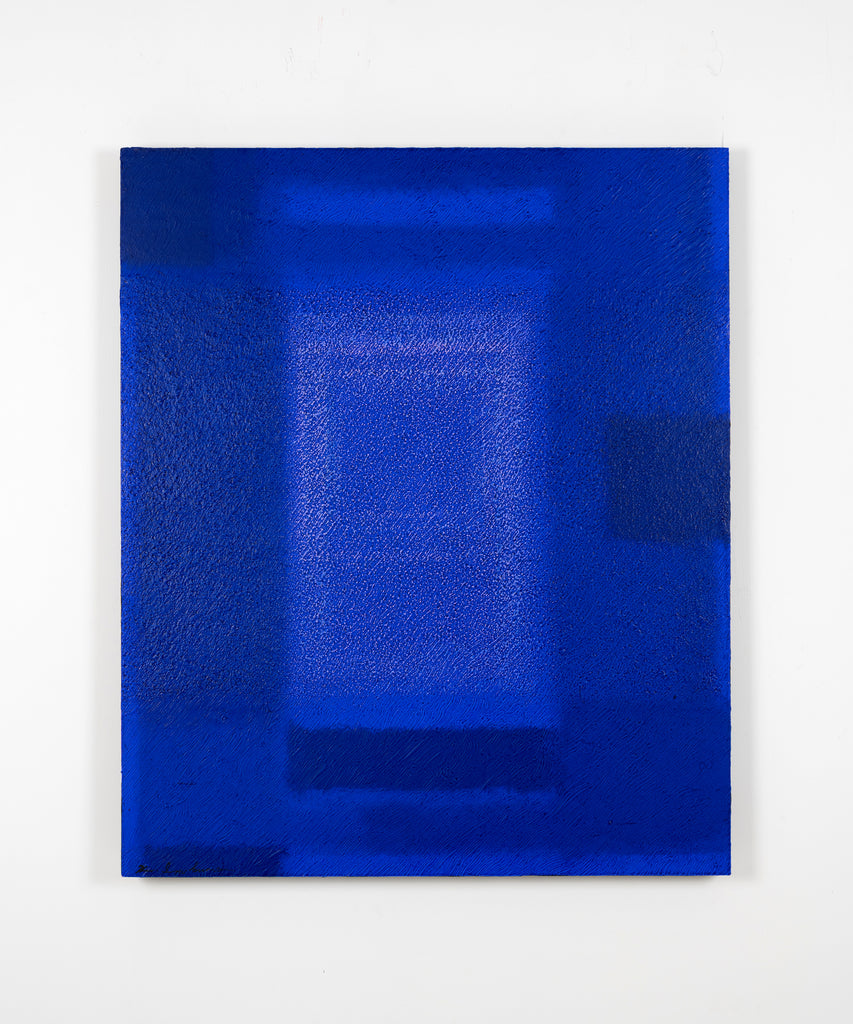 蓝色May'18, KATSUYOSHI INOKUMA, 2018Acrylic, Coffee powder on panel73.0 × 61.0cm