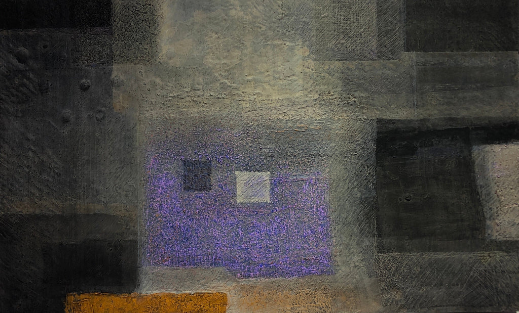 UNTITLED Aug '22, KATSUYOSHI INOKUMA, 2022Acrylic and coffee powder on board35.5 × 58.5 cm