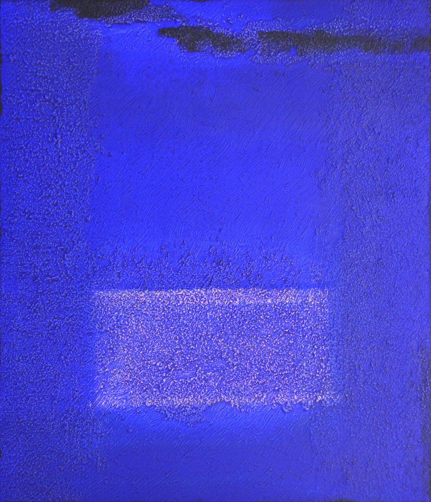 IN BLUE Oct '22 (Ⅲ), KATSUYOSHI INOKUMA, 2022Panel, Board, Acrylic, Coffee Powder 53.0 × 45.5