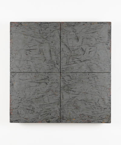 Untitled, TADAAKI KUWAYAMA, 1986Oil and Japanese paper on wood board61.2 × 61.2 × 12.0cm