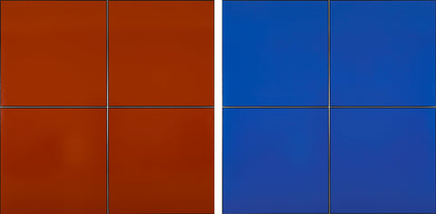 (1)TK6671-1/2-'68 (2)TK6371-1/2-'68, TADAAKI KUWAYAMA, 1968Acrylic on canvas180.3 × 180.3 cm* USD200,000 each