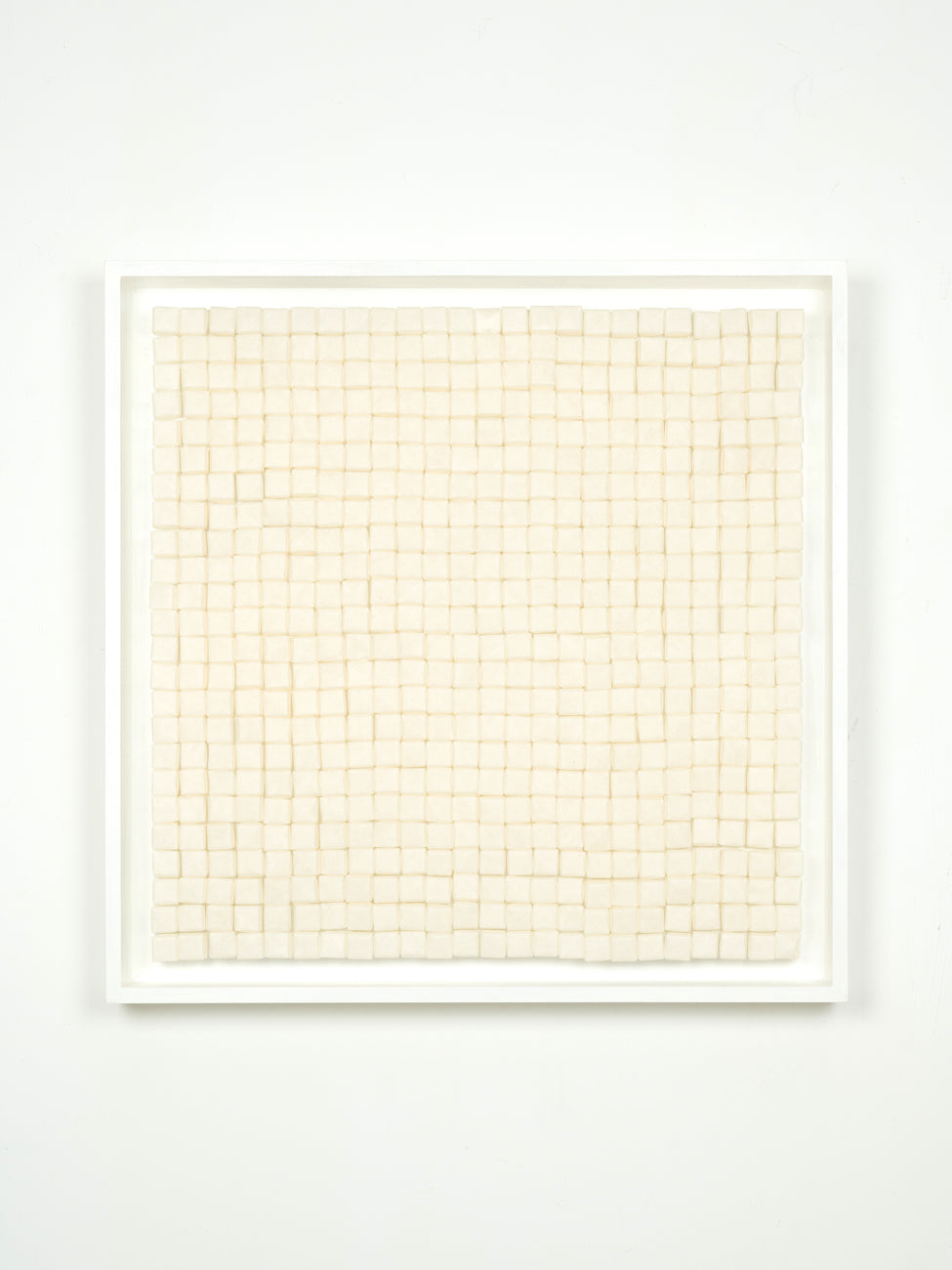 Untitled (RN124-3-1/2-15), RAKUKO NAITO, 2015japanese paper on panel61.0 × 61.0 × 8.9cm