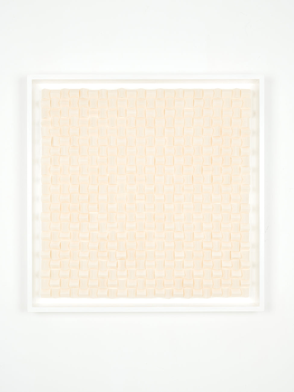無標題 (RN324-3-1/2-19), RAKUKO NAITO, 2019japanese paper on panel61.0 × 61.0 × 8.9cm