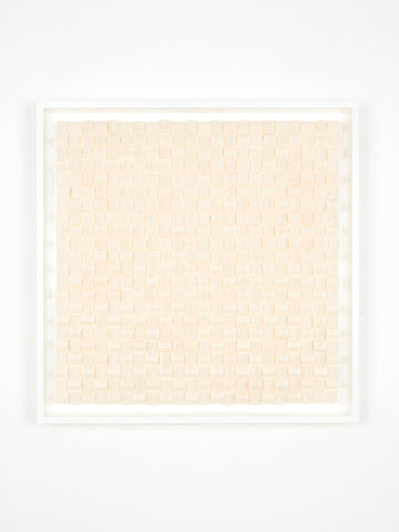 無標題 (RN324-3-1/2-19), RAKUKO NAITO, 2019japanese paper on panel61.0 × 61.0 × 8.9cm