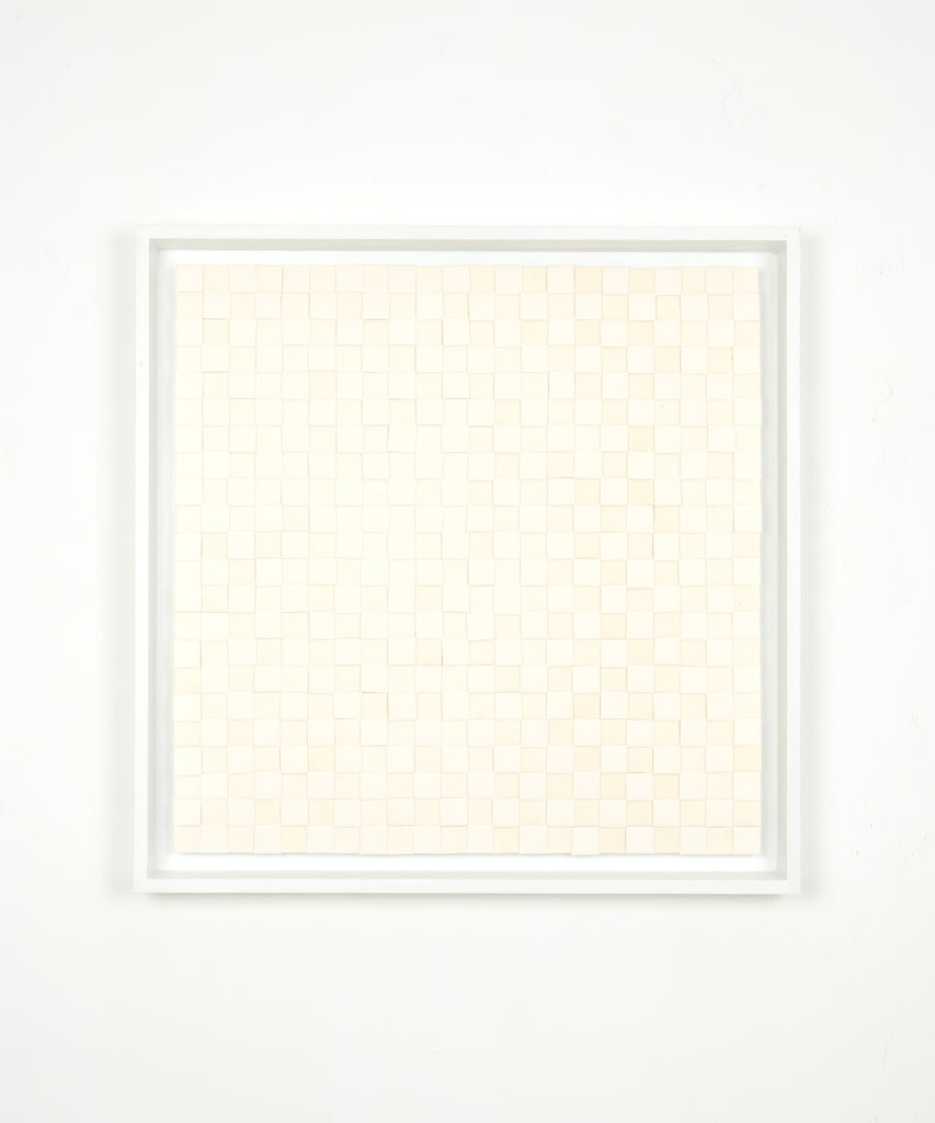 Untitled (RN324-3-1/2-15), RAKUKO NAITO, 2015japanese paper on panel61.0 × 61.0 × 8.9cm
