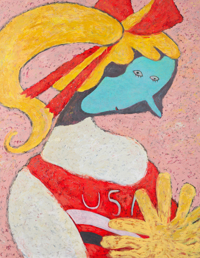 Cheerleader, SACHIKO KAMIKI, 2023Acrylic on canvas116.7 × 91.4 cm