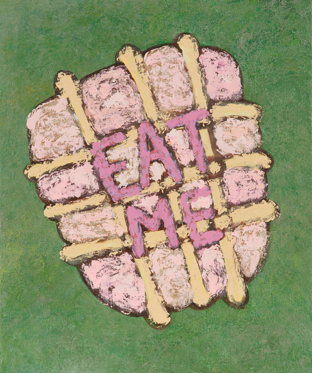 Eat me, SACHIKO KAMIKI, 2023Acrylic on canvas45.5 × 38.1 cm