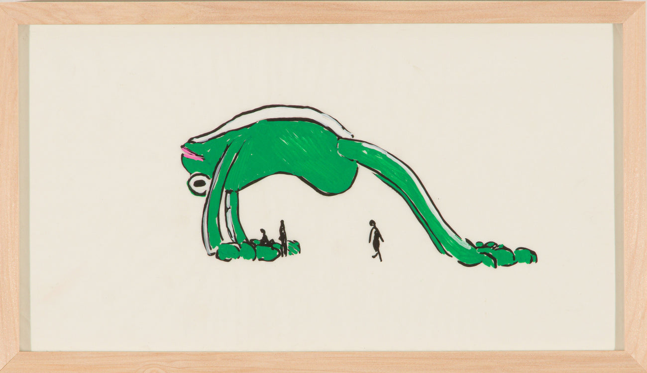 Frog Study 4, FLORENTIJN HOFMAN, 2021Panel, Paper, Pencil, Color pencil17.8 × 32.0 cm