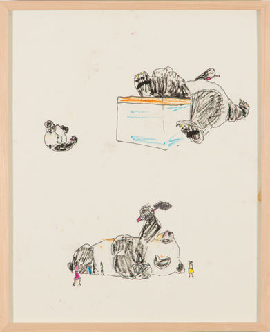 Self Study Panda, FLORENTIJN HOFMAN, 2020Panel, Paper, Pencil, Color pencil39.0 × 33.0 cm