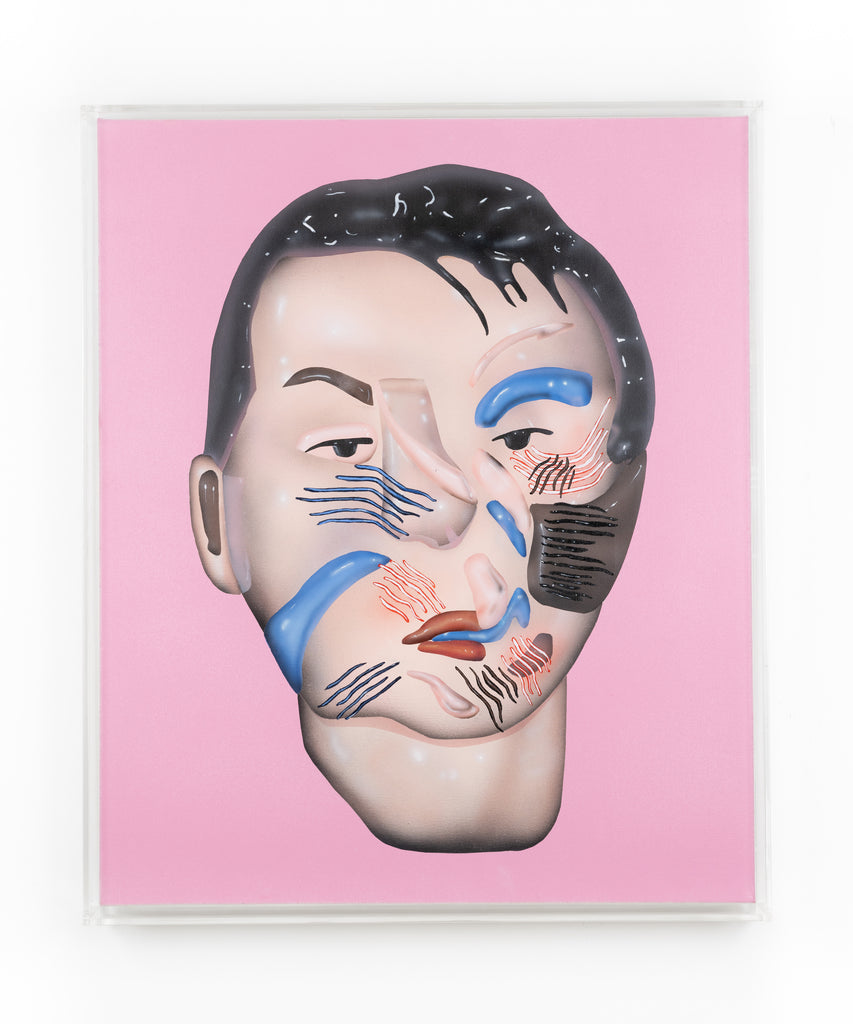 頭像來自龍蝦樂園美術館（粉紅色）, PHILIP COLBERT, 2019Oil and acrylic on canvas60.0 × 50.0 cm