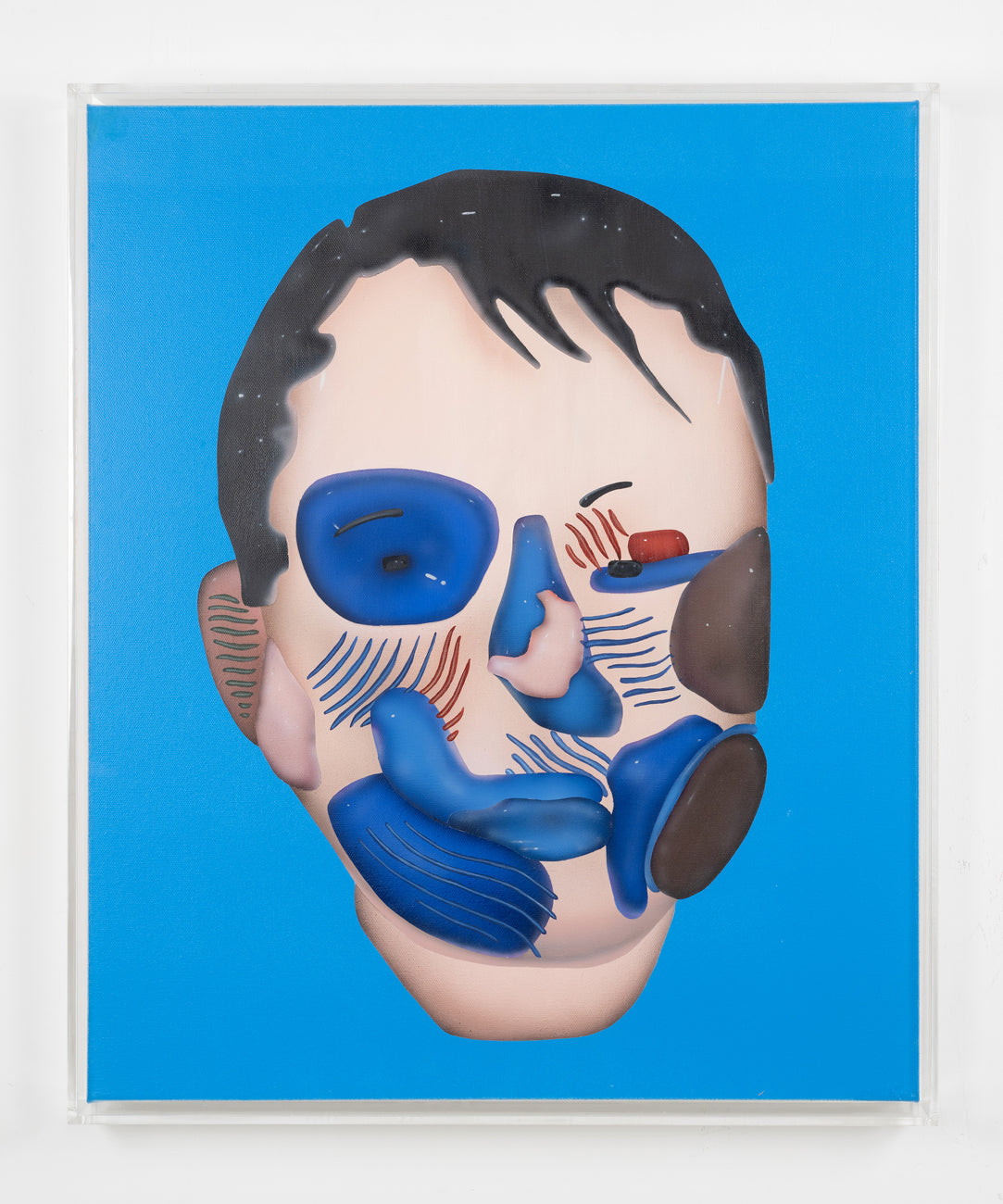 頭像來自龍蝦樂園美術館（鈷藍色）, PHILIP COLBERT, 2019Oil and acrylic on canvas60.0 × 50.0 cm