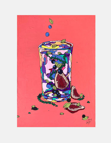 The Water of Life Ⅳ, icco Yoshimura, 2022Panel, Canvas, Acrylic60.0 × 42.0cm