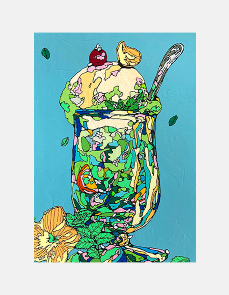 The Water ofLife Ⅶ, icco Yoshimura, 2022Panel, Canvas, Acrylic60.0 × 42.0cm